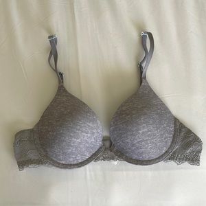 Gray/lace 34A bra